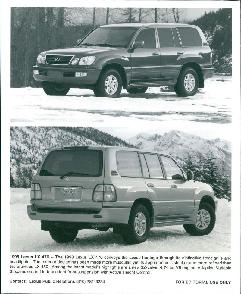 1998 Lexus LX 470 - Vintage Photograph