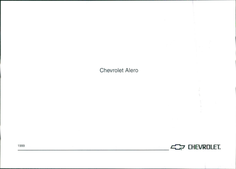 1999 Chevrolet Alero - Vintage Photograph