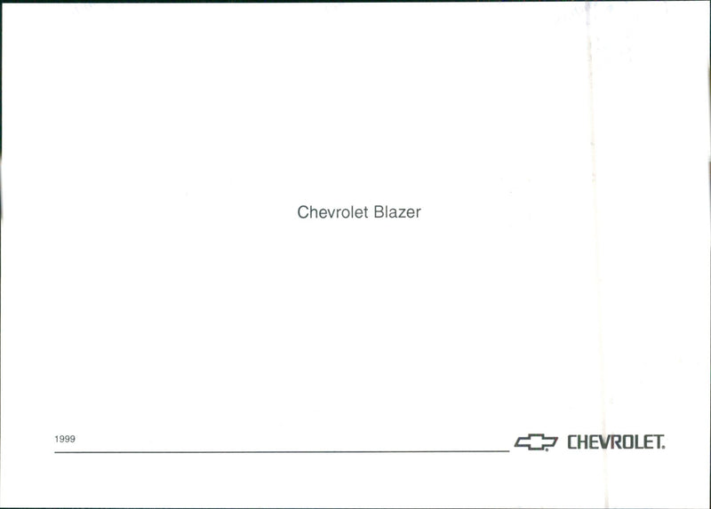 1999 Chevrolet Blazer - Vintage Photograph