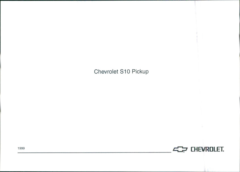 1999 Chevrolet S10 - Vintage Photograph