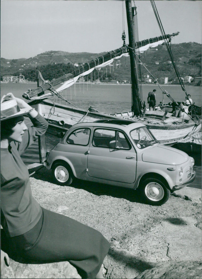 1957 Fiat Nuova 500 - Vintage Photograph