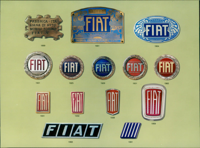 Fiat vehicle trademarks - Vintage Photograph