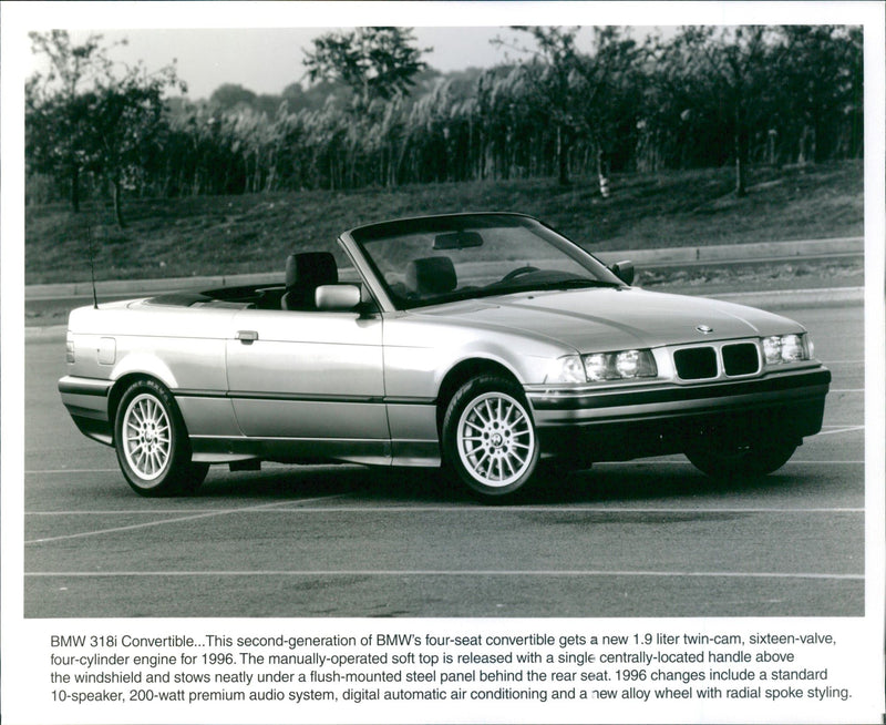 1996 BMW 318i Convertible - Vintage Photograph