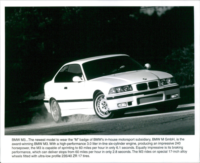 1996 BMW M3 - Vintage Photograph