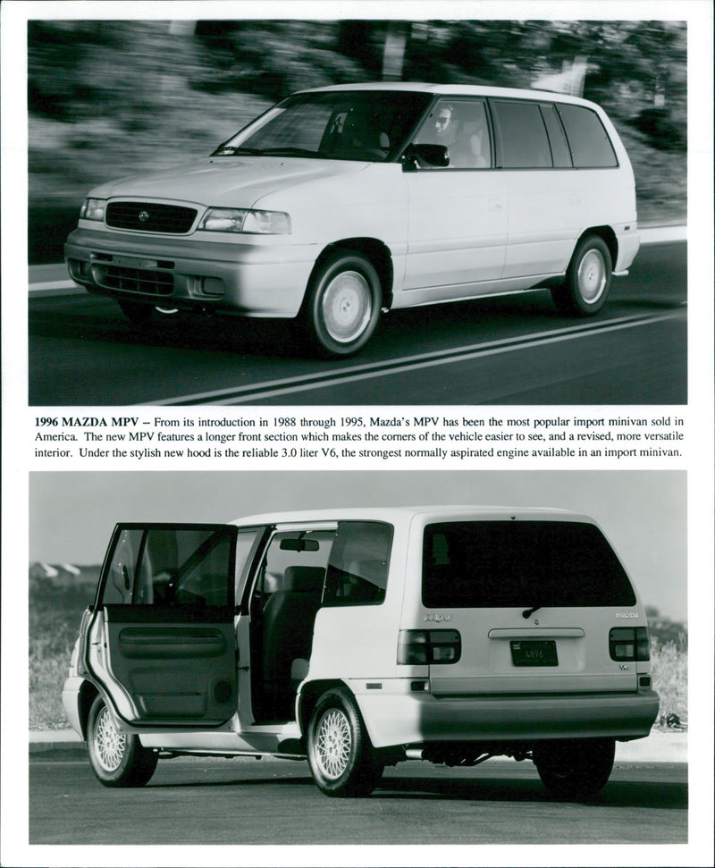 1996 Mazda MPV - Vintage Photograph