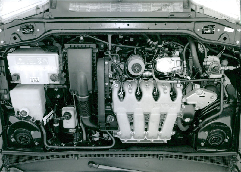 1995 Renault Laguna Engine - Vintage Photograph