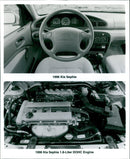 1996 Kia Sephia and 1996 Kia Sephia 1.8-Liter DOHC Engine - Vintage Photograph
