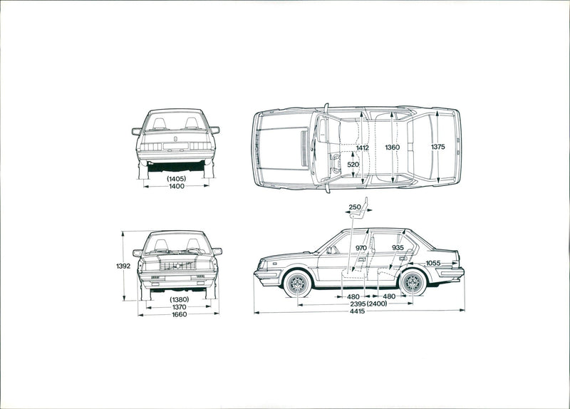 Volvo 360 GLE - Vintage Photograph