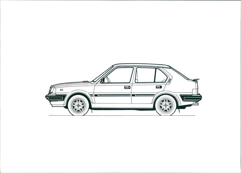 Vintage Car Sketch - Vintage Photograph