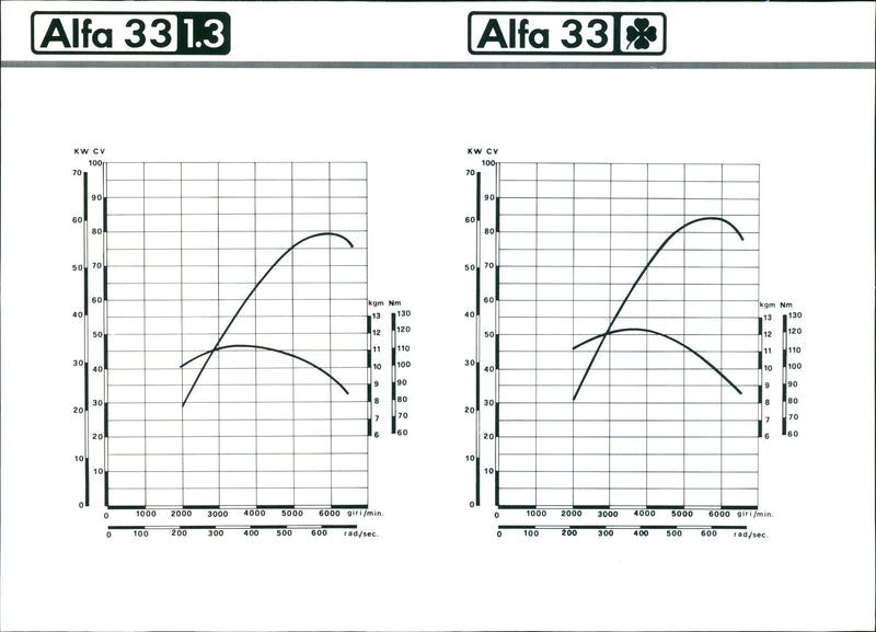 Alfa Romeo 33 1.3 and Alfa Romeo 33 - Vintage Photograph
