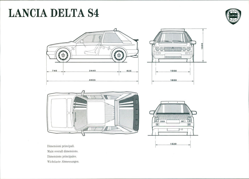 1984 Lancia Delta S4 - Vintage Photograph
