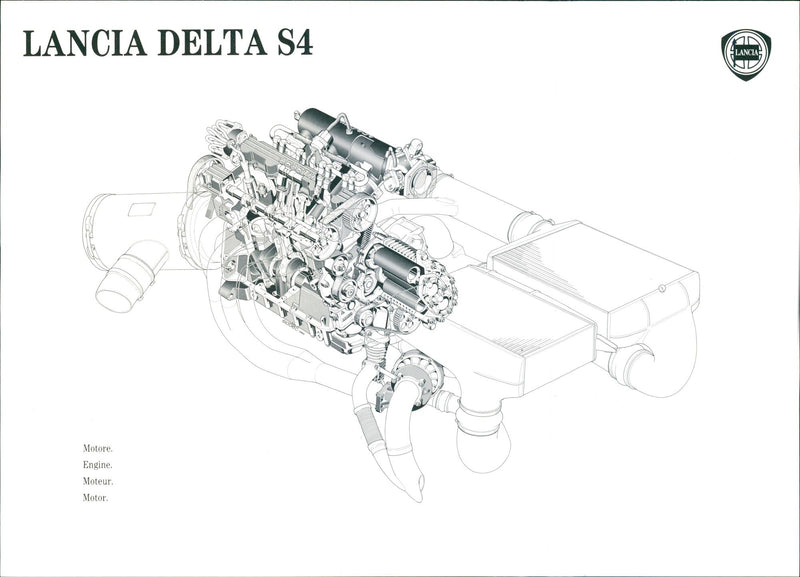 1984 Lancia Delta S4 - Vintage Photograph