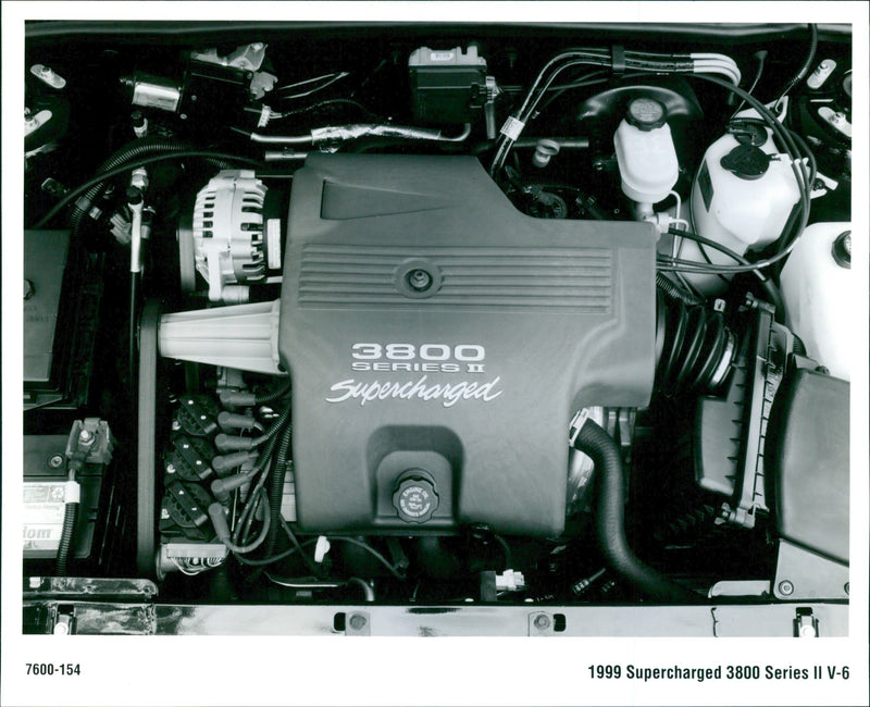 1999 Buick Supercharged 3800 Series II V-6 - Vintage Photograph