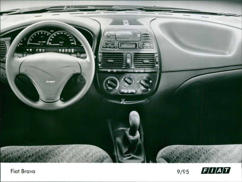 Dashboard of 1995 Fiat Brava - Vintage Photograph