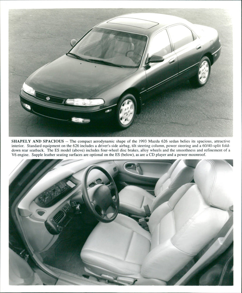 1993 Mazda 626 Sedan - Vintage Photograph