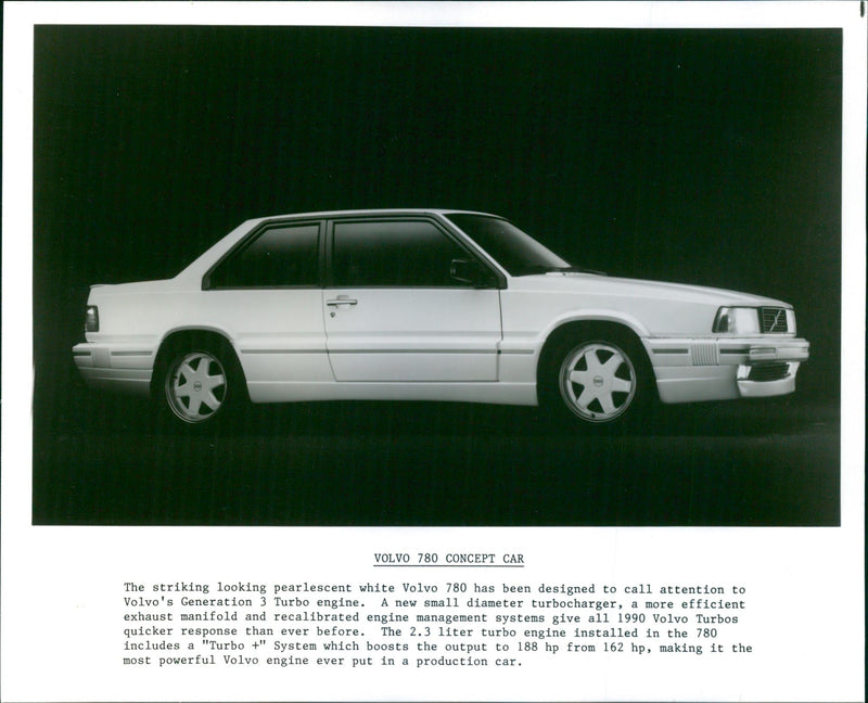 1990 Volvo 780 concept car - Vintage Photograph