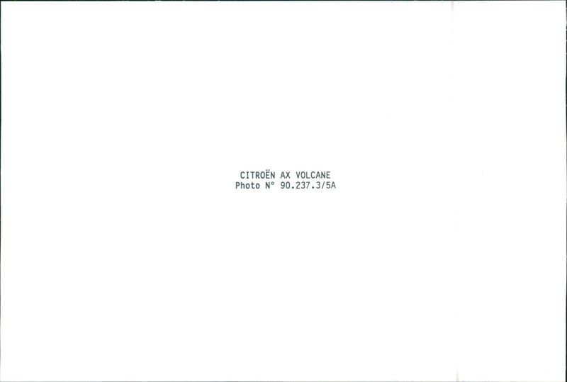 1990 Citroen AX Volcane - Vintage Photograph