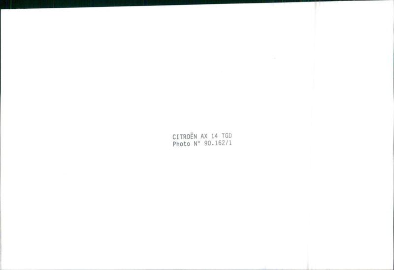 1990 Citroen AX 14 TGD - Vintage Photograph