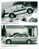 1993 Mitsubishi Montero SR and 1993 Mitsubishi Galant LS - Vintage Photograph