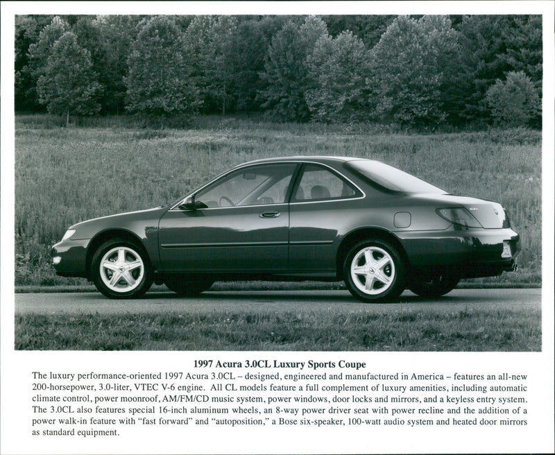 1997 Acura 3.0CL - Vintage Photograph