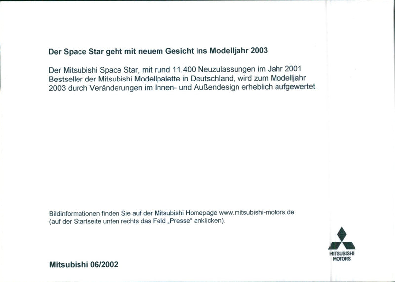 2003 Mitsubishi Space Star - Vintage Photograph