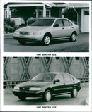 1997 Nissan Sentra GLE and 1997 Nissan Sentra GXE - Vintage Photograph