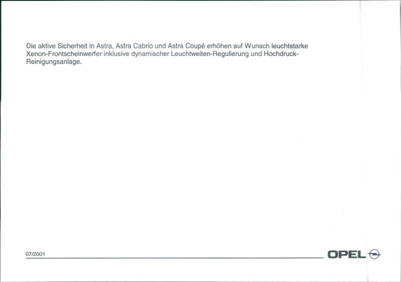 Opel - Vintage Photograph