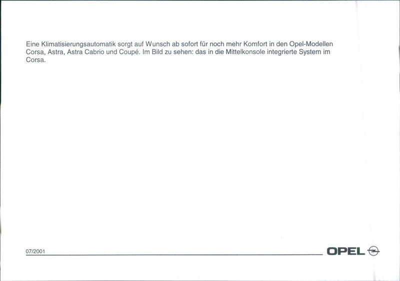 Opel - Vintage Photograph