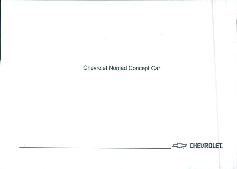 1999 Chevrolet Nomad Concept - Vintage Photograph