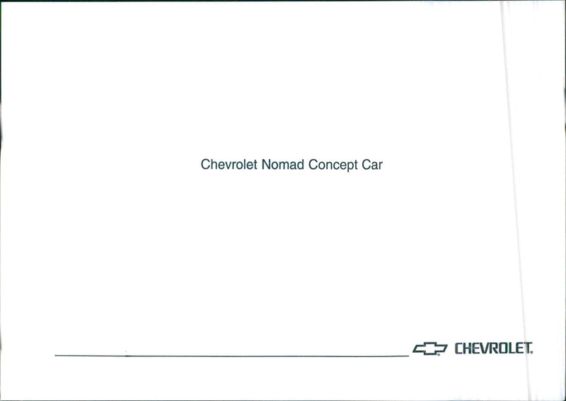 1999 Chevrolet Nomad Concept - Vintage Photograph