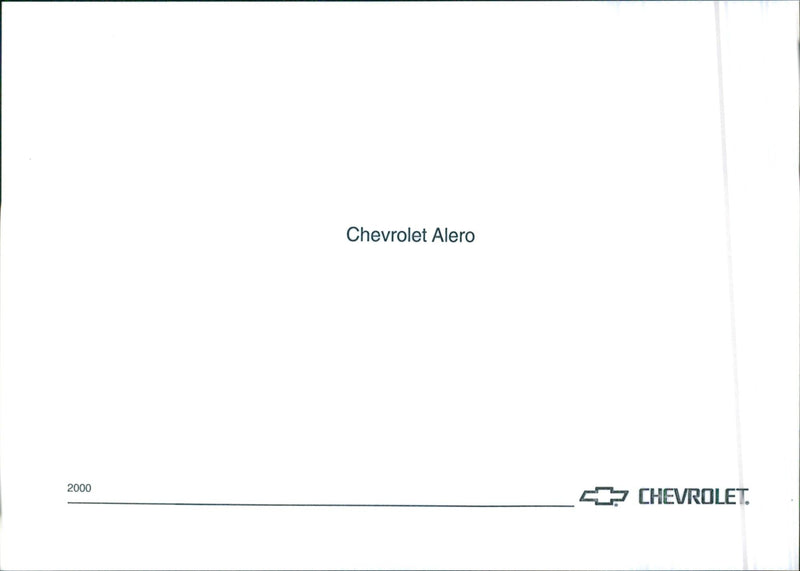 Chevrolet Alero 2000 - Vintage Photograph