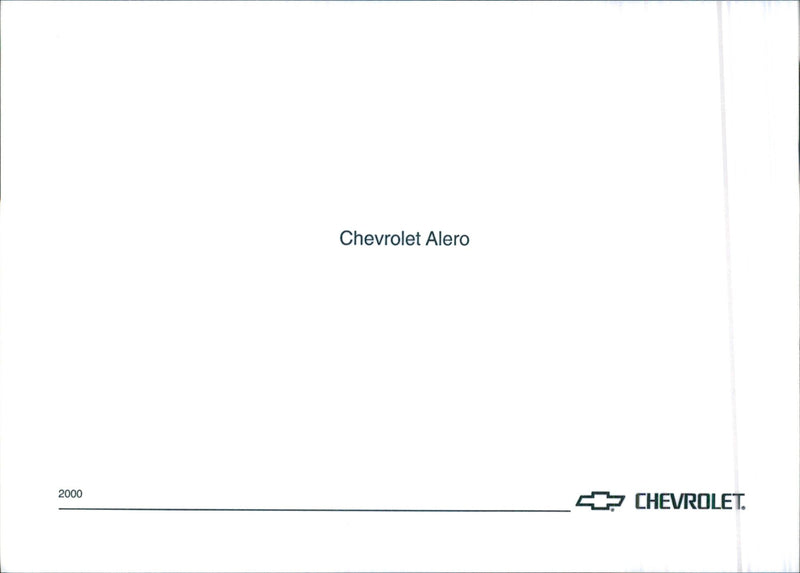 Chevrolet Alero 2000 - Vintage Photograph