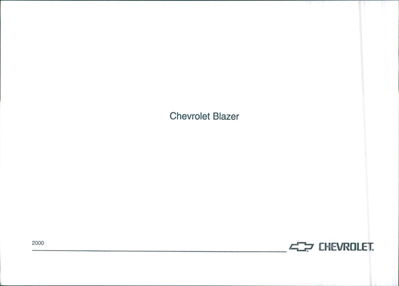 Chevrolet Blazer 2000 - Vintage Photograph