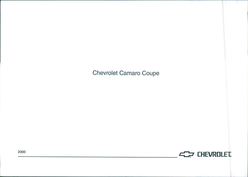 Chevrolet Camaro Coupe 2000 - Vintage Photograph