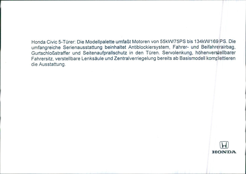 Honda Civic 5 - Vintage Photograph