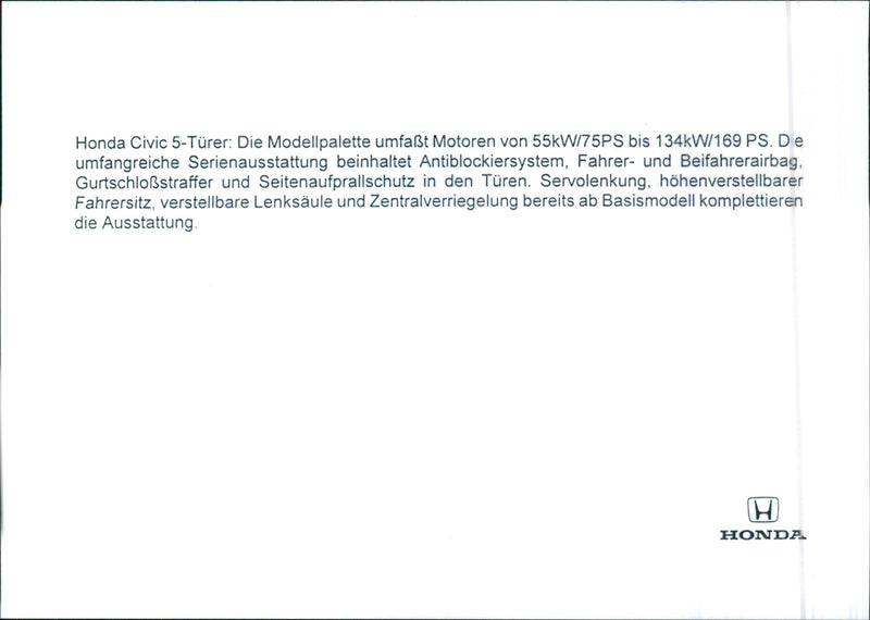 Honda Civic 5 - Vintage Photograph