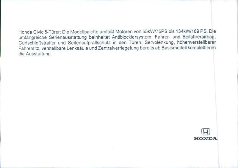 Honda Civic 5 - Vintage Photograph