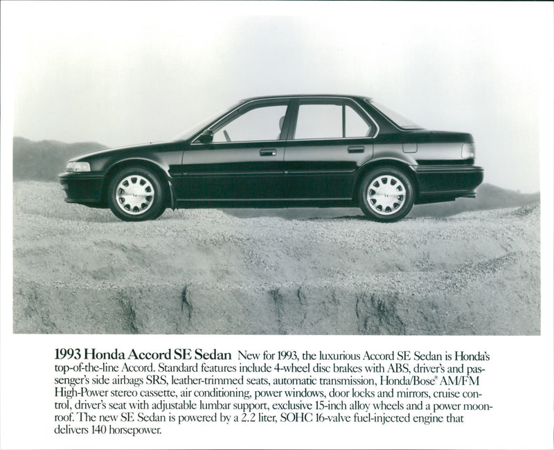 1993 Honda Accord SE Sedan - Vintage Photograph