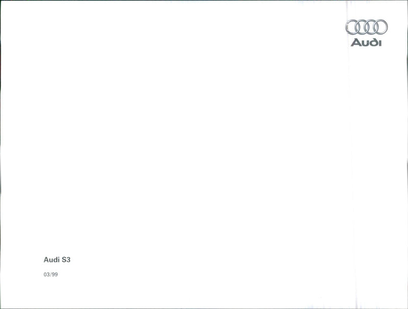 Audi S3 1999 - Vintage Photograph