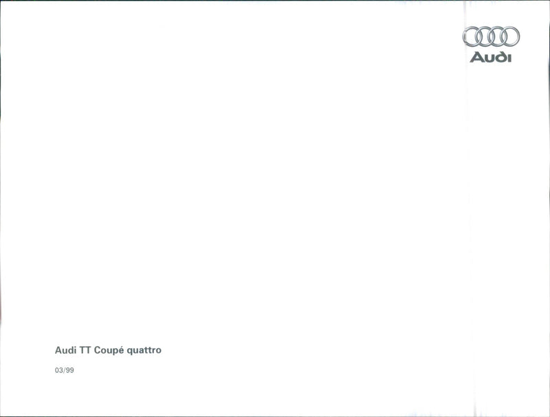 Audi TT Coupe quattro - Vintage Photograph