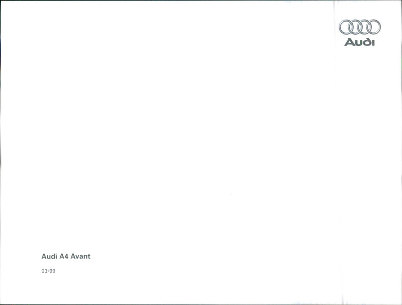Audi A4 Avant 1999 - Vintage Photograph