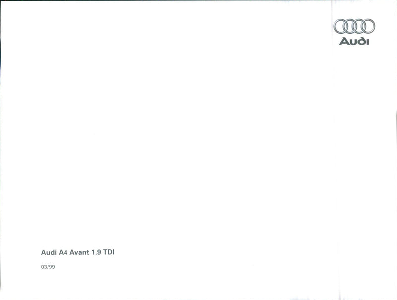 Audi A4 Avant 1.9 TDI - Vintage Photograph