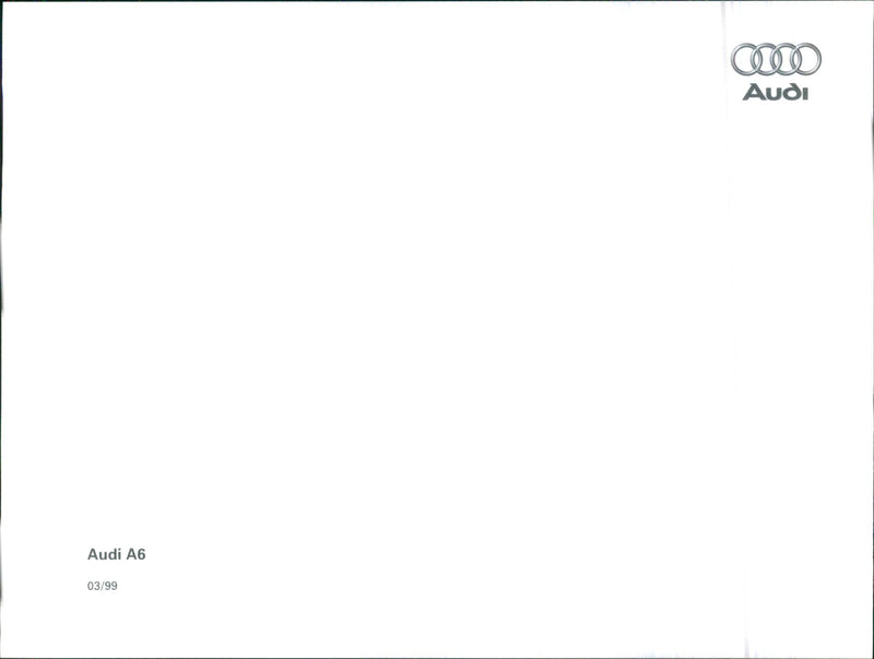 Audi A6 1999 - Vintage Photograph