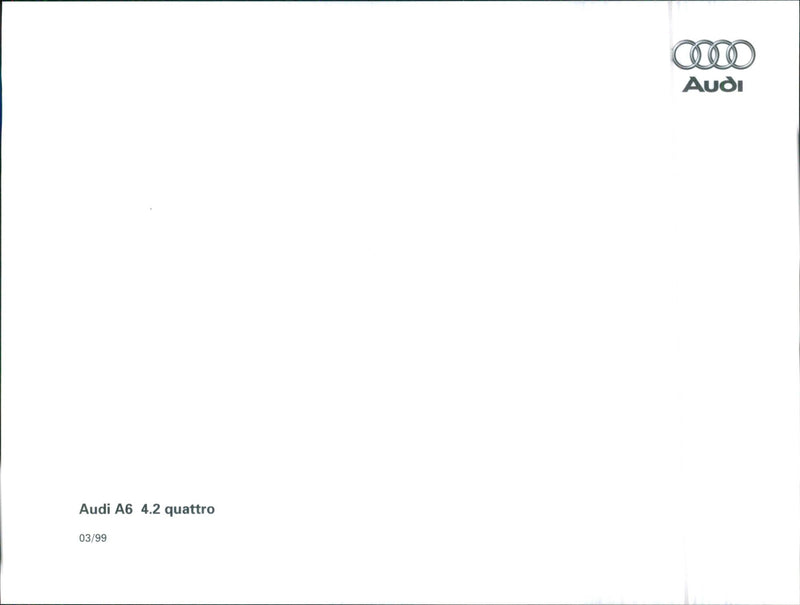 Audi A6 - Vintage Photograph