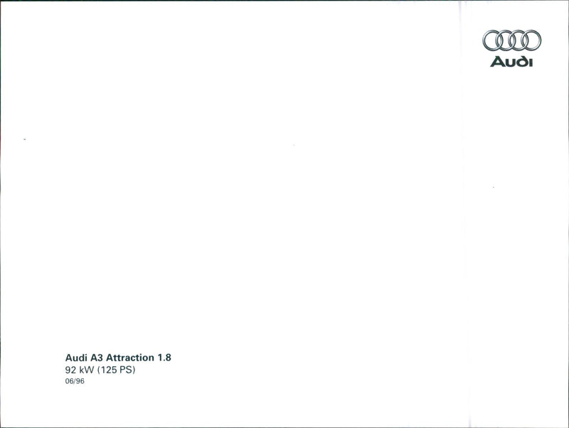 Audi A3 Attraction 1.8 - Vintage Photograph