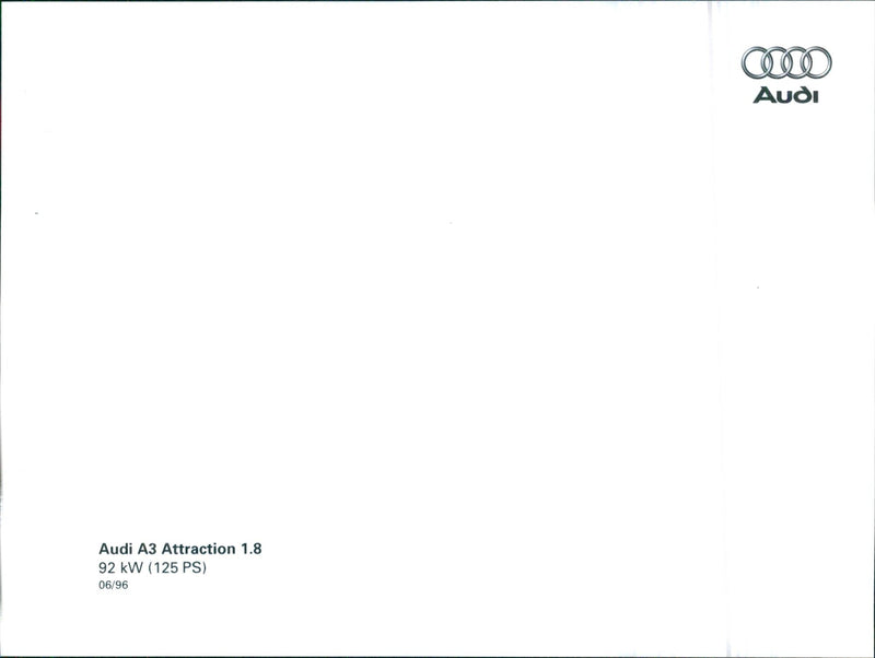 Audi A3 Attraction 1.8 - Vintage Photograph