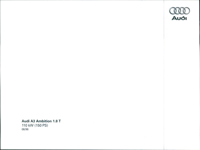 Audi A3 Audi Audi A3 Ambition 1.8 T - Vintage Photograph