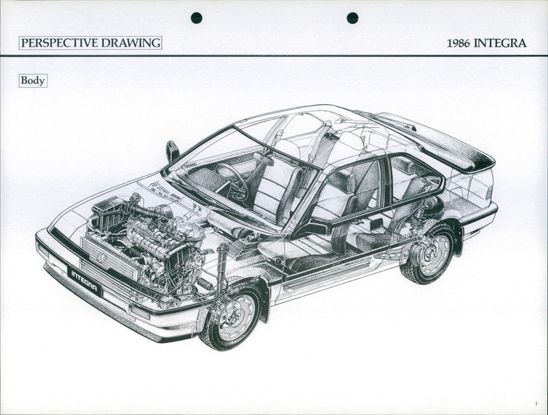 Honda Integra 1986 - Vintage Photograph