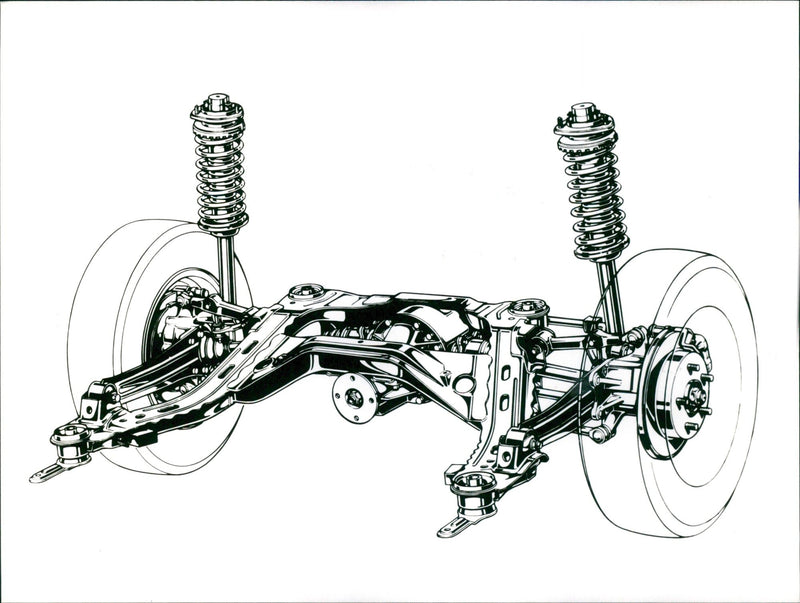 Mazda suspension system - Vintage Photograph