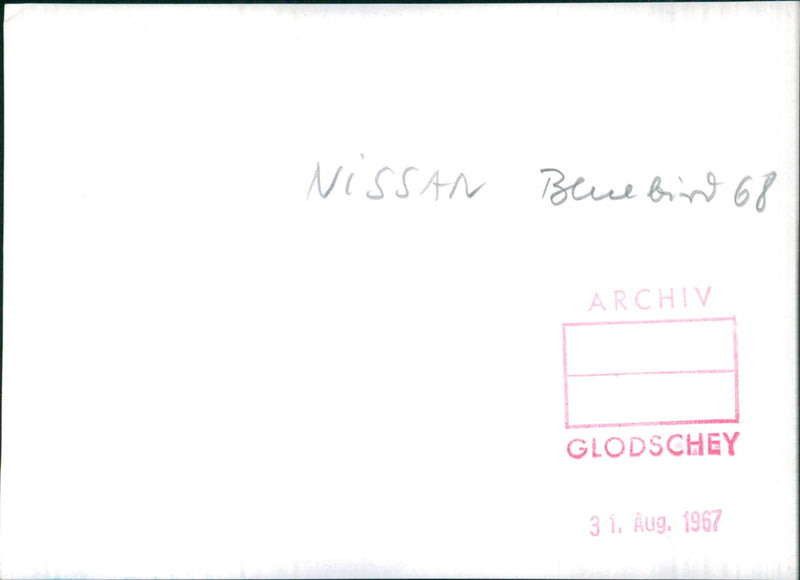 1968 Nissan Bluebird - Vintage Photograph